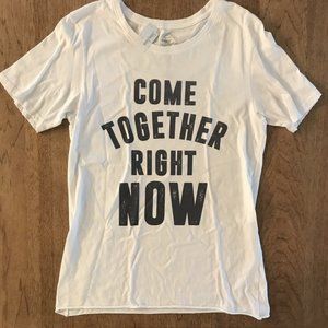 NEW "Come Together Right Now" Boyfriend T- Shirt M